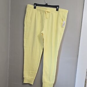 Yellow Jogger Pants Sweatpants